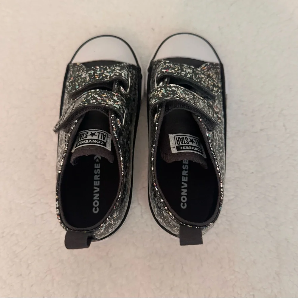 Converse Kids' Glitter Black Sneakers